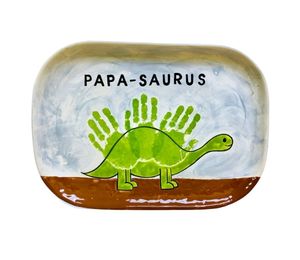 Palo Alto Color Me Mine Papasaurus Plate