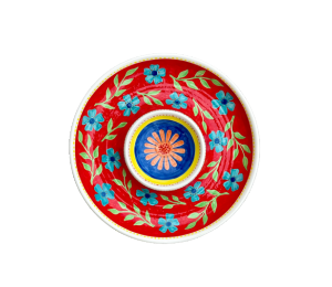 Palo Alto Color Me Mine Floral Chip N Dip Bowl