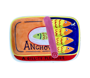 Palo Alto Color Me Mine Anchovies App Plate