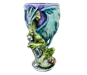 Palo Alto Color Me Mine Antique Dragon Goblet