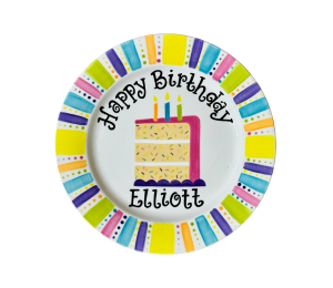 Palo Alto Color Me Mine Birthday Cake Plate